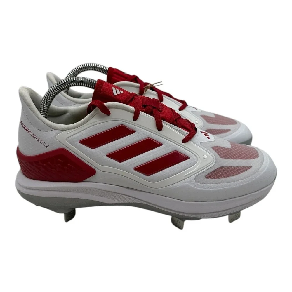 Adidas Adizero Purehustle 3 Elite Softball Cleats Womens Size 8 White Red IG7130